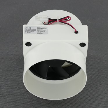 SI104 - vestavný potrubní ventilátor průměr 125 mm, 24 V, 234 m3/h