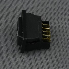 SI744 - tlačítko kolébkové 12-24 V, 20 A, (ON)-OF-(ON), červená LED