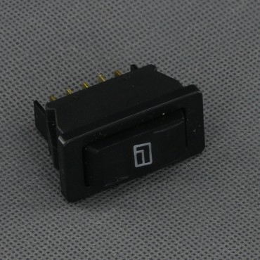 SI744 - tlačítko kolébkové 12-24 V, 20 A, (ON)-OFF-(ON), červená LED