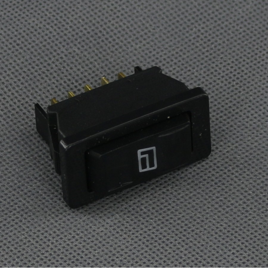 SI744 - tlačítko kolébkové 12-24 V, 20 A, (ON)-OF-(ON), červená LED