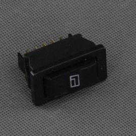 SI744 - tlačítko kolébkové 12-24 V, 20 A, (ON)-OF-(ON), červená LED