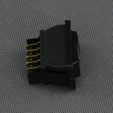 SI744 - tlačítko kolébkové 12-24 V, 20 A, (ON)-OF-(ON), červená LED