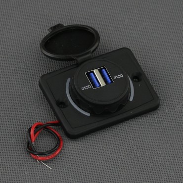SI864 - 2x USB-A QC3.0 nabíječka 2x 3 A, IP65, na plochu