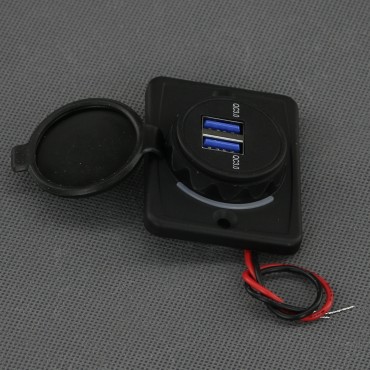 SI864 - 2x USB-A QC3.0 nabíječka 2x 3 A, IP65, na plochu