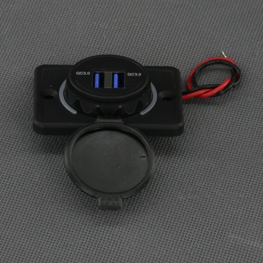 SI864 - 2x USB-A QC3.0 nabíječka 2x 3 A, IP65, na plochu