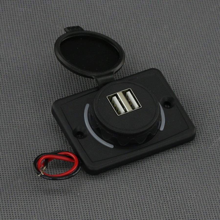 SI866 - 2x USB-A nabíječka 2x 4,8 A, IP65, na plochu