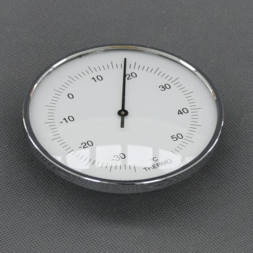 VT146 - teploměr analogový, stříbrný, průměr 95 mm