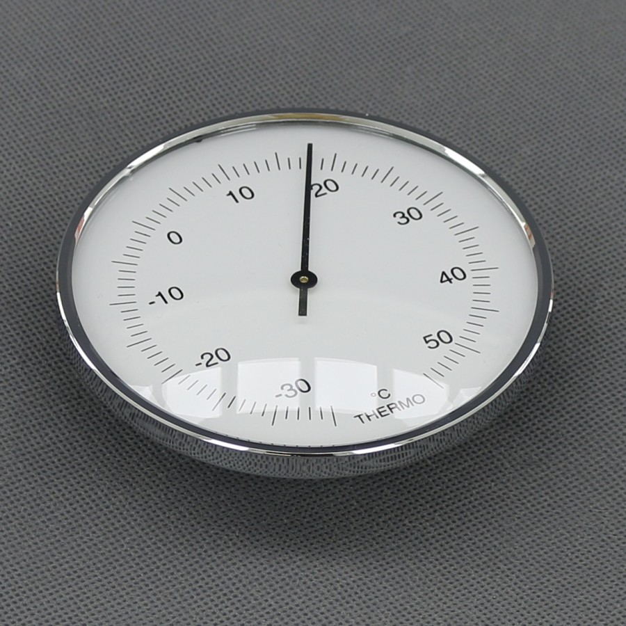 VT146 - teploměr analogový, stříbrný, průměr 95 mm