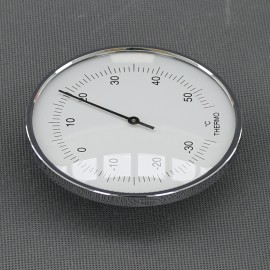 VT146 - teploměr analogový, stříbrný, průměr 95 mm