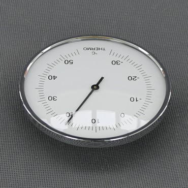 VT146 - teploměr analogový, stříbrný, průměr 95 mm