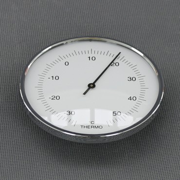 VT146 - teploměr analogový, stříbrný, průměr 95 mm