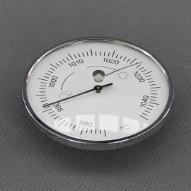 VT148 - barometr analogový, stříbrný, průměr 95 mm