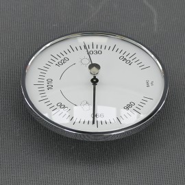 VT148 - barometr analogový, stříbrný, průměr 95 mm
