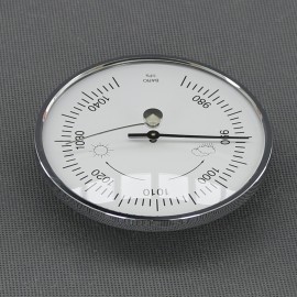 VT148 - barometr analogový, stříbrný, průměr 95 mm