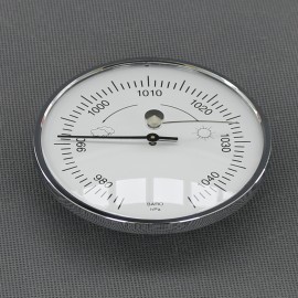 VT148 - barometr analogový, stříbrný, průměr 95 mm