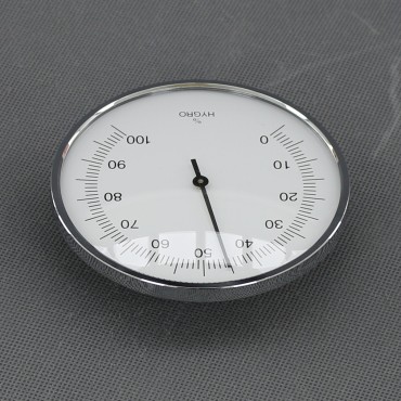 VT147 - vlhkoměr analogový, stříbrný, průměr 95 mm