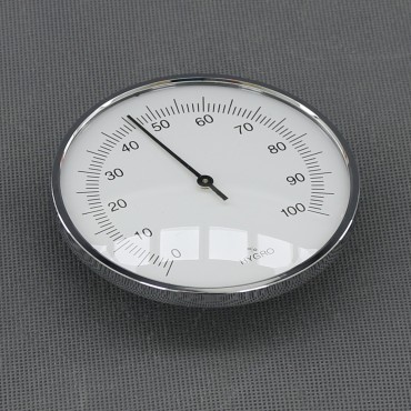 VT147 - vlhkoměr analogový, stříbrný, průměr 95 mm