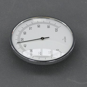 VT147 - vlhkoměr analogový, stříbrný, průměr 95 mm