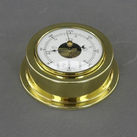 VT152 - barometr analogový, zlatý, průměr 140 mm