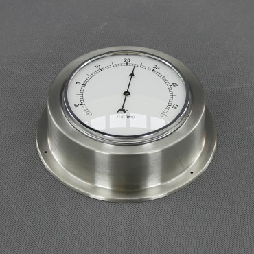 VT155 - teploměr analogový, stříbrný, průměr 140 mm