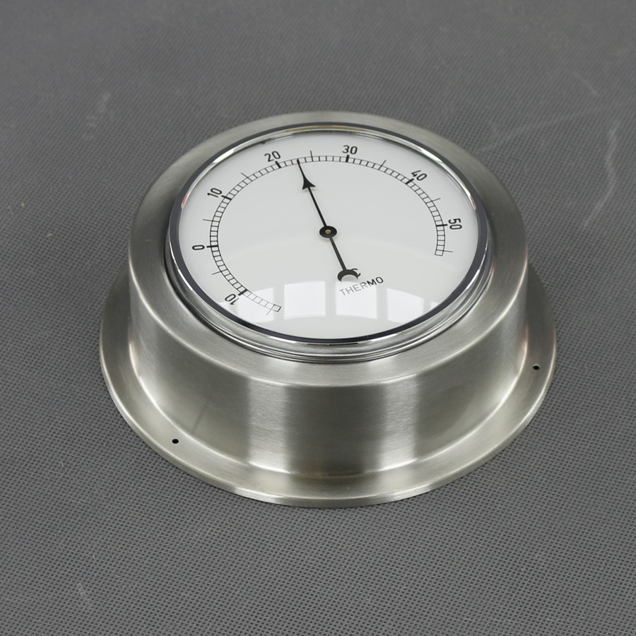 VT155 - teploměr analogový, stříbrný, průměr 140 mm