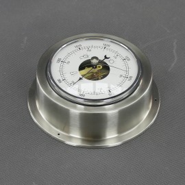 VT157 - barometr analogový, stříbrný, průměr 140 mm