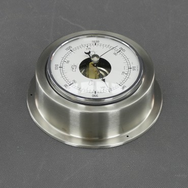 VT157 - barometr analogový, stříbrný, průměr 140 mm