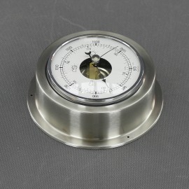 VT157 - barometr analogový, stříbrný, průměr 140 mm