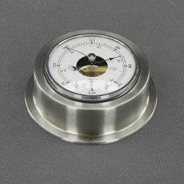 VT157 - barometr analogový, stříbrný, průměr 140 mm