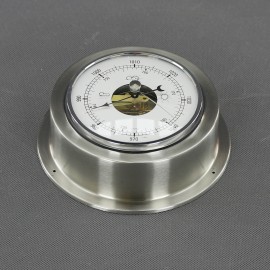 VT157 - barometr analogový, stříbrný, průměr 140 mm