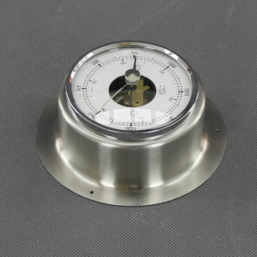 VT162 - barometr analogový, stříbrný, průměr 103 mm