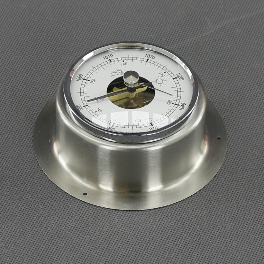 VT162 - barometr analogový, stříbrný, průměr 103 mm