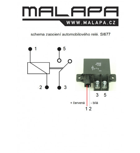 schéma zapojení auto relé SI677