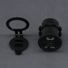 SI122 - 2x USB-A nabíječka 1 + 2,1 A, IP65, panelová