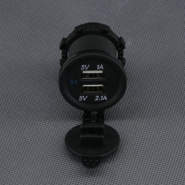 SI122 - 2x USB-A nabíječka 1 + 2,1 A, IP65, panelová