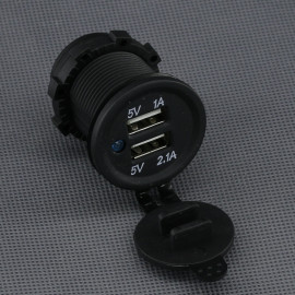SI122 - 2x USB-A nabíječka 1 + 2,1 A, IP65, panelová