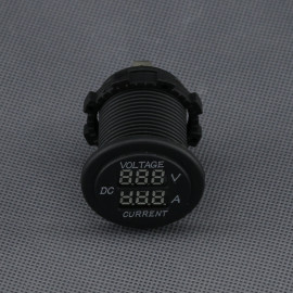 SI119 - voltmetr + ampérmetr, digitální, panelový, průměr 29 mm