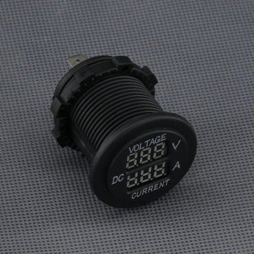 SI119 - voltmetr + ampérmetr, digitální, panelový, průměr 29 mm