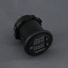 SI119 - voltmetr + ampérmetr, digitální, panelový, průměr 29 mm