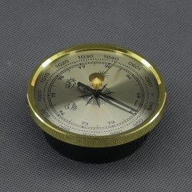 VT30 - barometr analogový, zlatý, průměr 70 mm