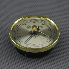 VT30 - barometr analogový, zlatý, průměr 70 mm
