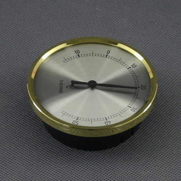 VT28 - teploměr analogový, zlatý, průměr 70 mm