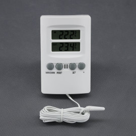 VT02 - teploměr vnitřní a venkovní, alarm, LCD