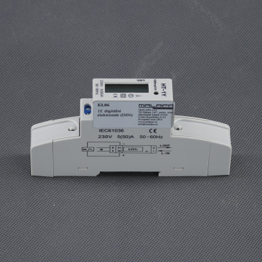 EL06 - elektroměr 230 V, 30 A, digitální, na DIN lištu
