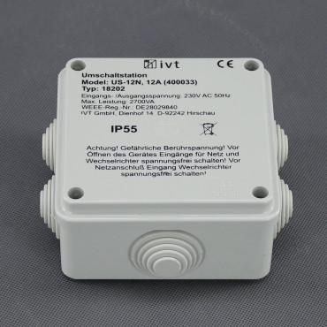 SO81 - automatický přepínač sítí 230 V, 2700 W, měnič-síť