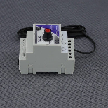 TO20 - termostat pro topení 12 V, 120 W, NC, na DIN lištu