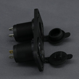 SI126 - USB-A nabíječka + auto zásuvka (CL), IP65, panelová