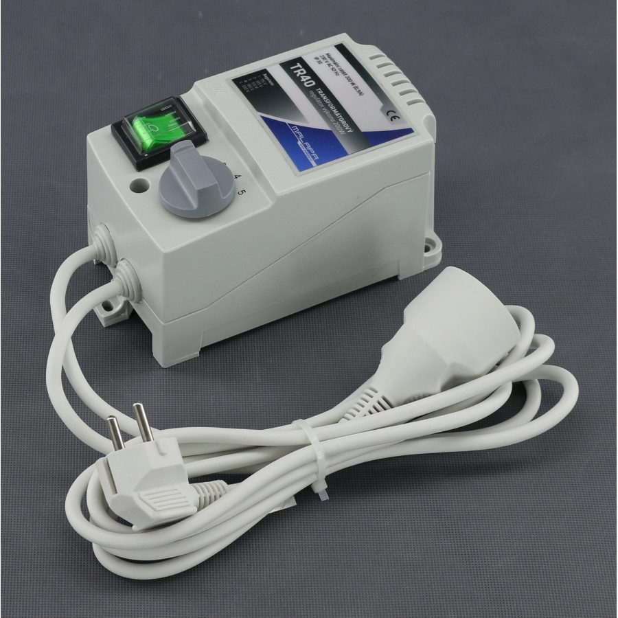 TR40 - regulátor napětí 230 V, 200 W, transformátorový