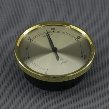 VT29 - vlhkoměr analogový, zlatý, průměr 70 mm