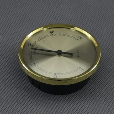 VT29 - vlhkoměr analogový, zlatý, průměr 70 mm